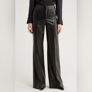 Alice + Olivia Black Wide Leg Pants
